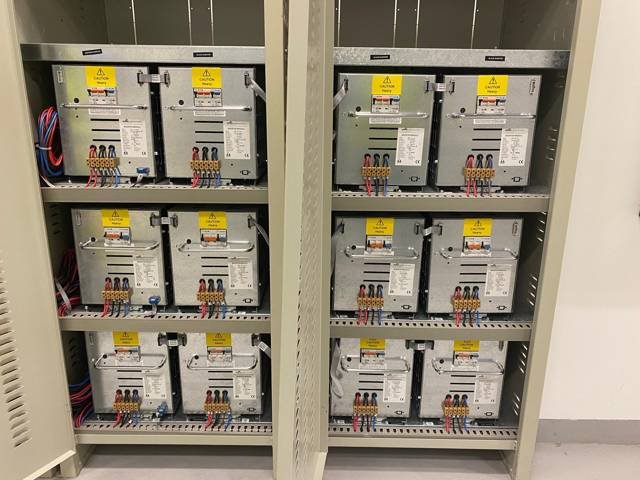 Central battery inverter cabinets