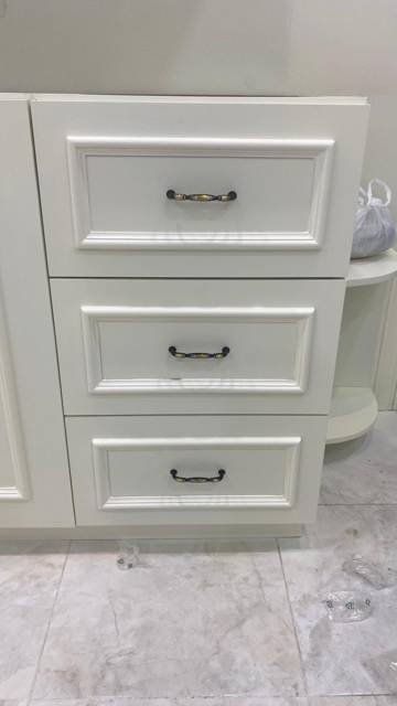 Painted cabinet drawers