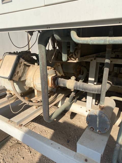 Chiller motor and pipework