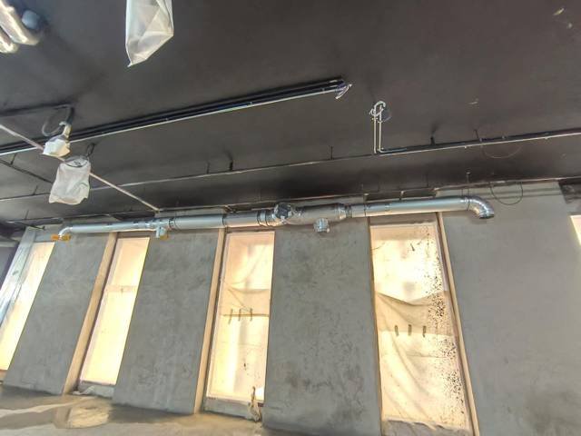 Ceiling ductwork routes