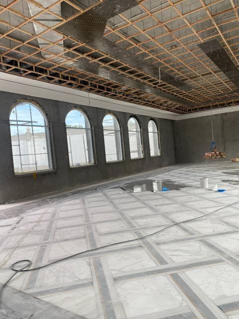 Grand hall marble flooring